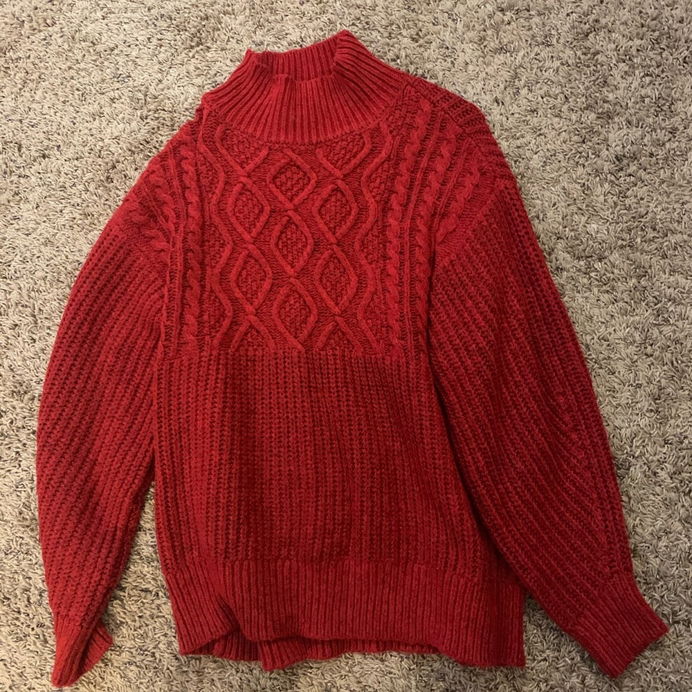Red sweater